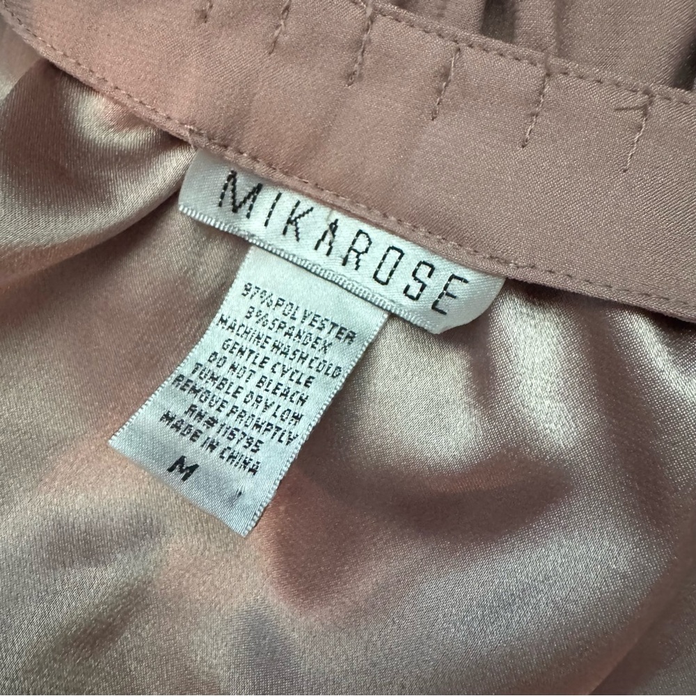 Mikarose Ruffle Front Blouse Tan - Picture 6 of 8